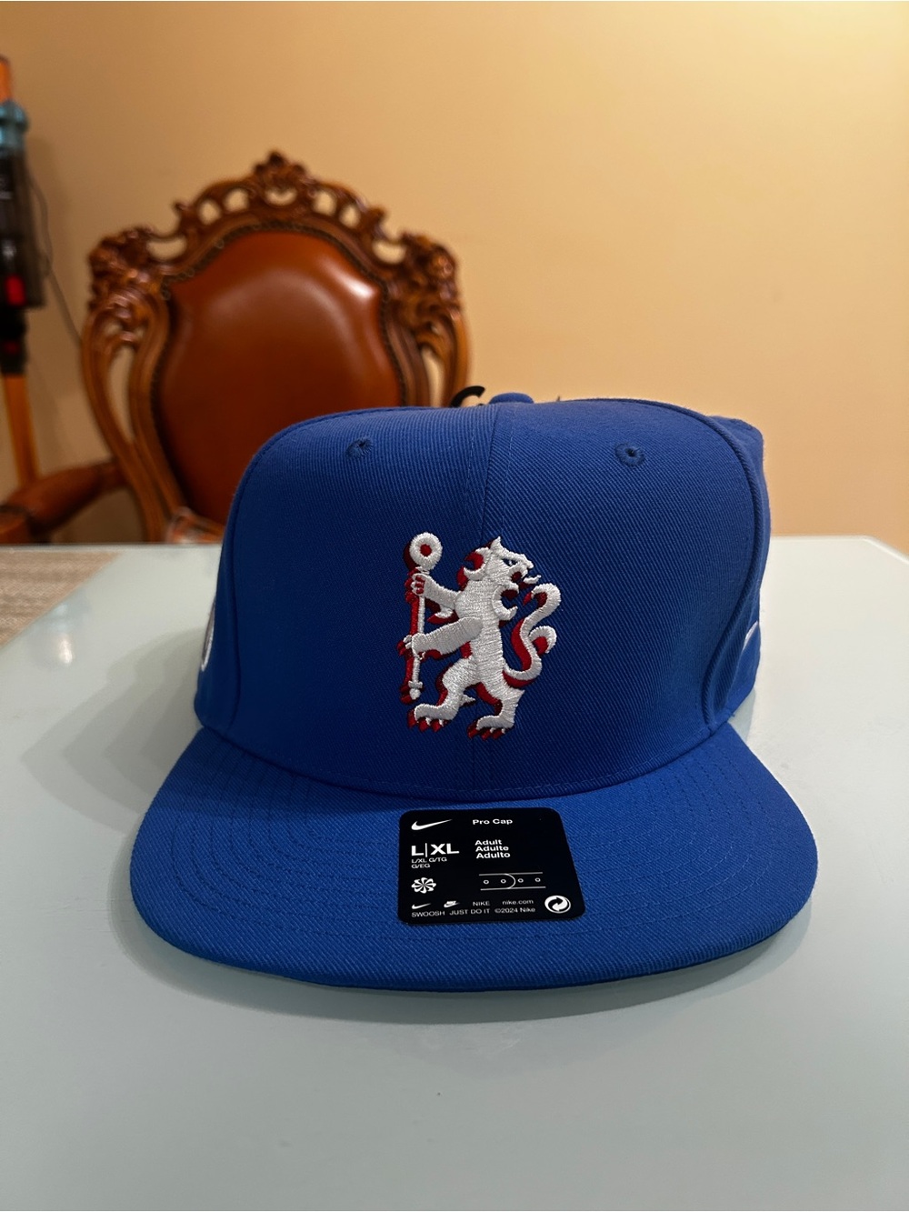 Nike Royal Blue Lion Embroidered Snapback Cap